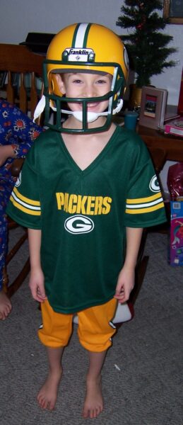 decked out as packer