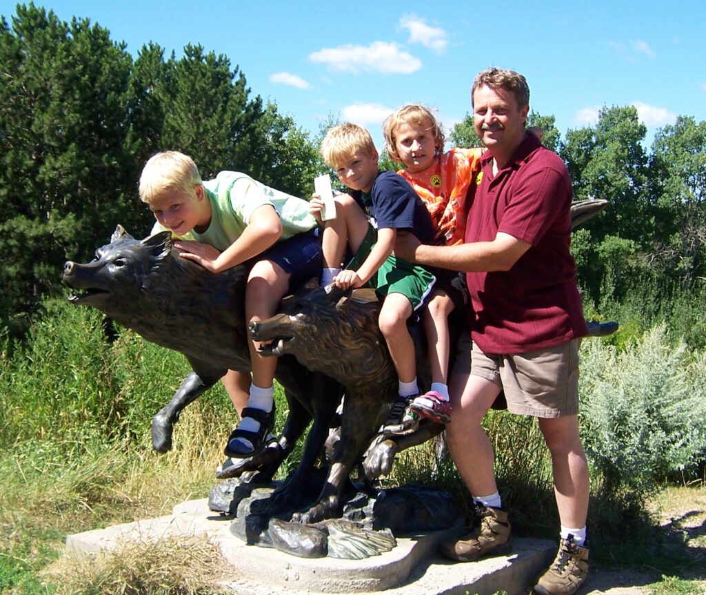 Dave and children BWCA