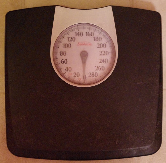 bathroom scale