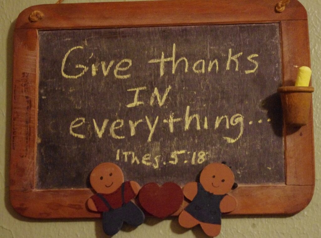 Give thanks IN