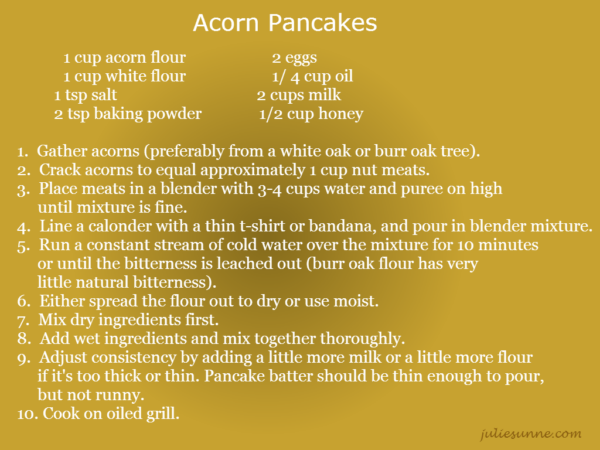 Acorn pancakes recipes