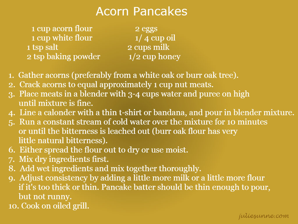 Acorn pancakes recipes-