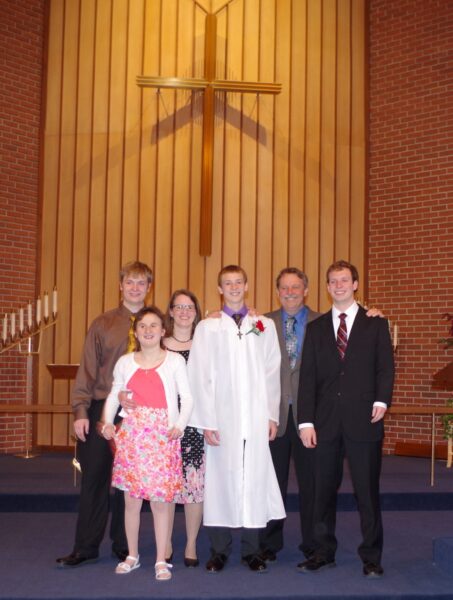 Family picture at Joeys Confirmation