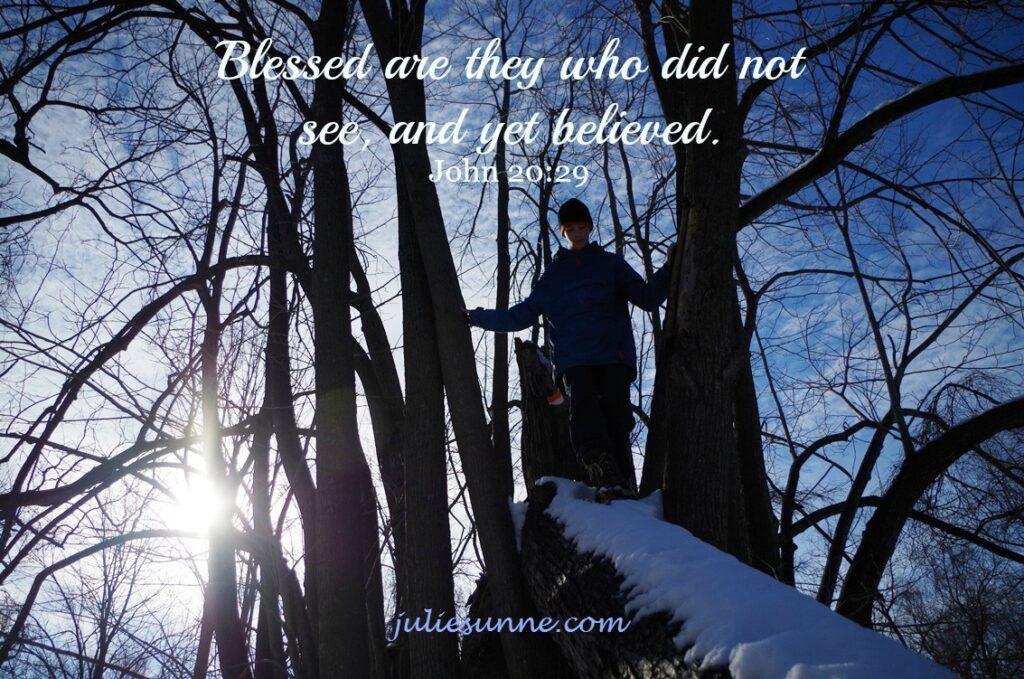 blessed are they who did not see-