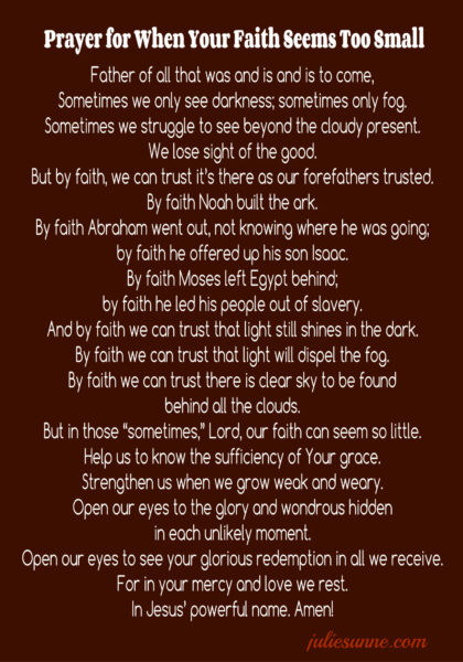 By faith Prayer 2