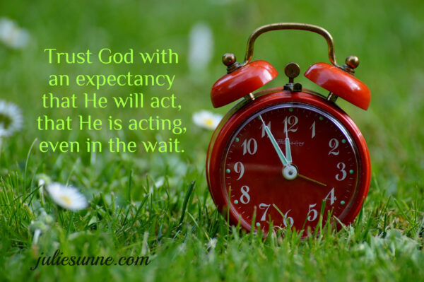 trust god in the wait