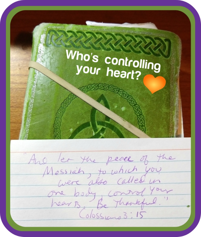 Who is controlling your heart? Peace of Christ