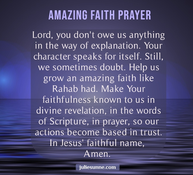 amazing faith prayer sof