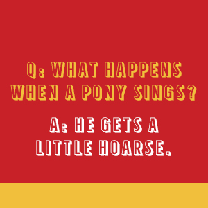 little pony sings joke