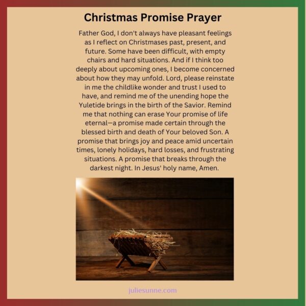 Christmas promise prayer