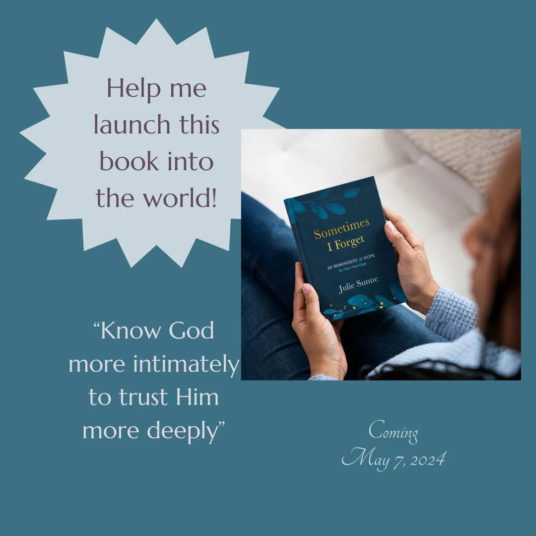 When We Forget God Is Trustworthy: Help Me Launch "Sometimes I Forget"!