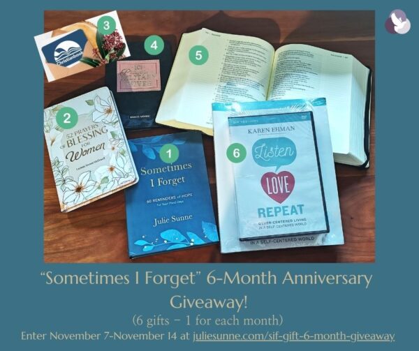 A gift - Sometimes I Forget 6-month anniversary bundle giveaway